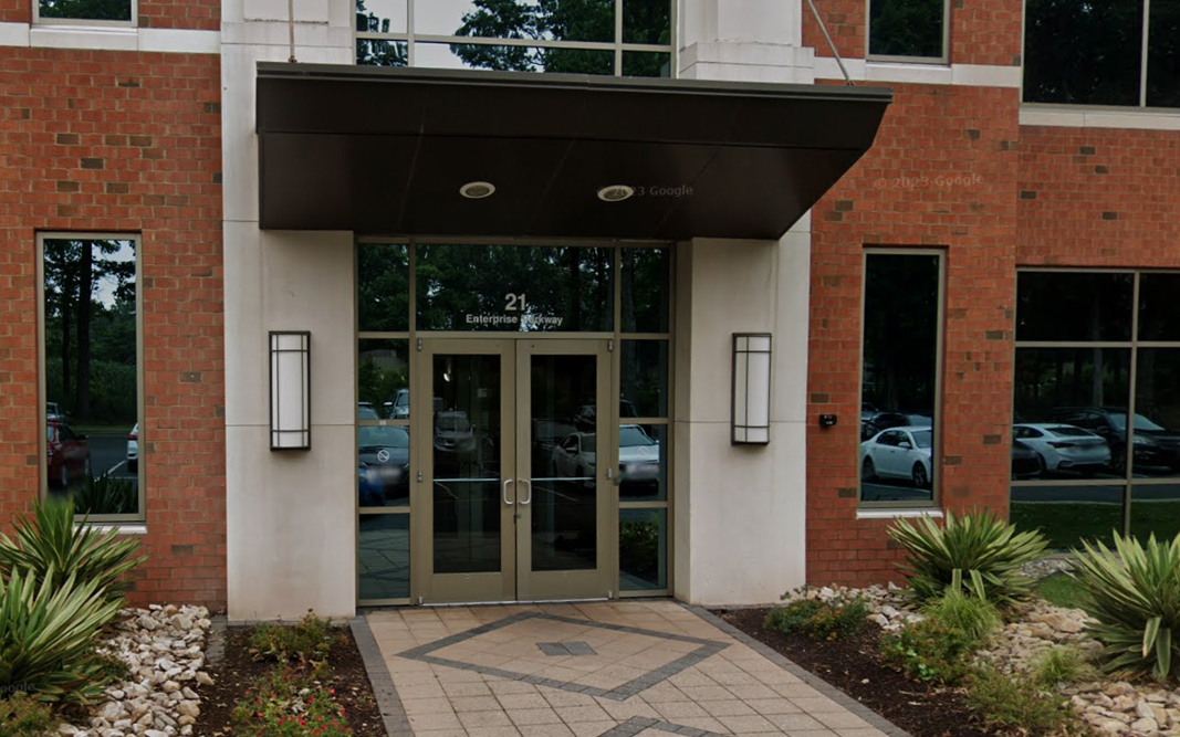 Location-Feature-Image-Hampton Entrance to Adler Therapy Group physical therapy clinic at 21 Enterprise Parkway in Hampton, VA